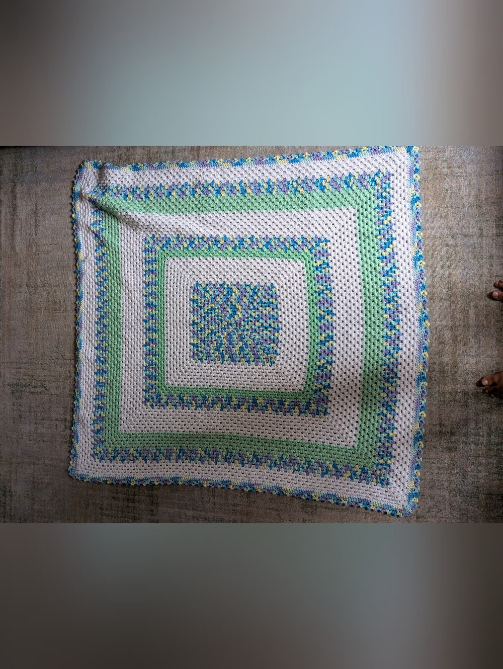 Handmade Large Crochet Baby Blanket